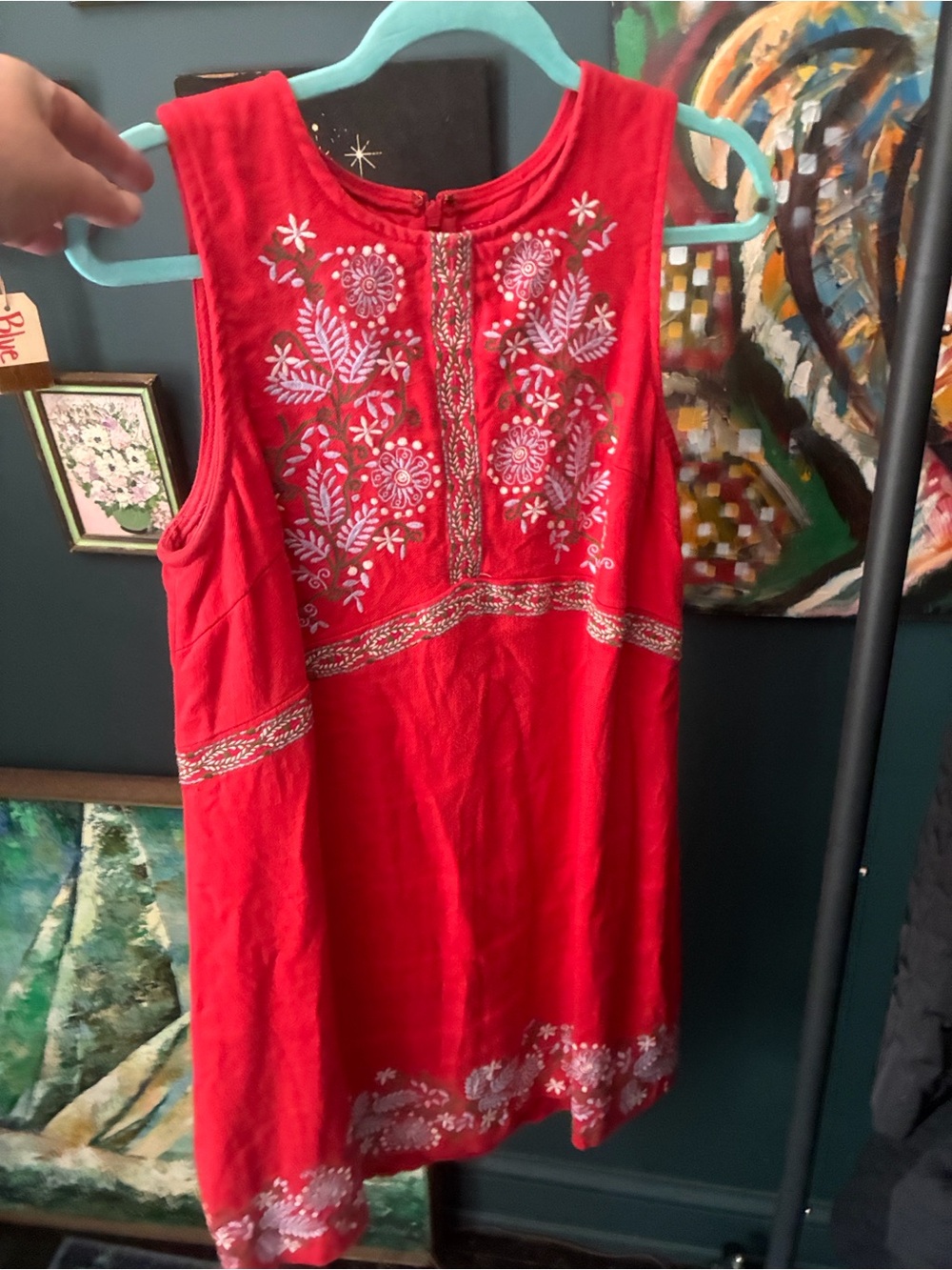 Anthropologie Aiko Embroidered Shift Dress